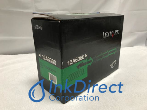 Genuine Lexmark 12A6360 Print Cartridge Black, Laser Printer Optra T620, T620DN, T620IN, T620N, T622, T622DN, T622IN, T622N, - Multi Function X620, X620E, X620E MFP, Ink Direct Corporation