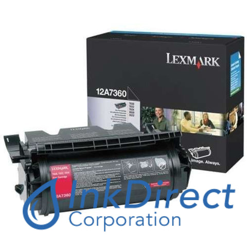 Genuine Lexmark 12A7360 Toner Cartridge Black