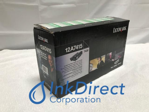 Genuine Lexmark 12A7415 Return Program Print Cartridge Black , Laser Printer T420D, T420DN, Ink Direct Corporation