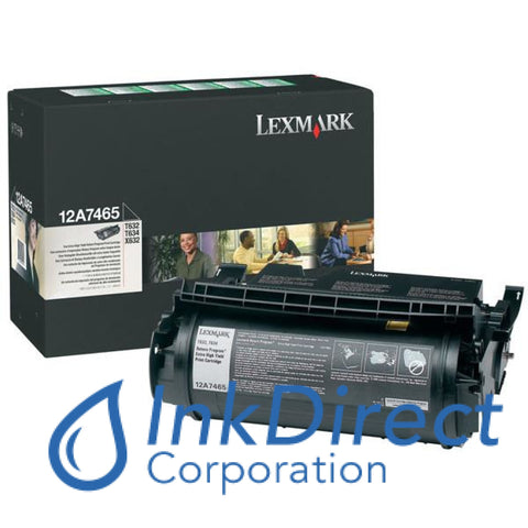 Genuine Lexmark 12A7465 Return Program Print Cartridge Black