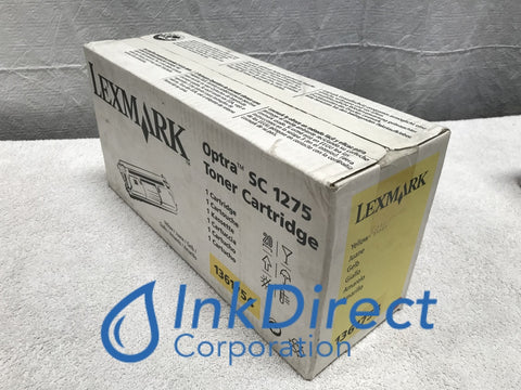 Genuine Lexmark 1361754 Toner Cartridge Yellow 5040 1275N SC1275 Toner Cartridge , Lexmark - Optra 5040, - Laser Printer Optra 1275N, SC1275, Ink Direct Corporation