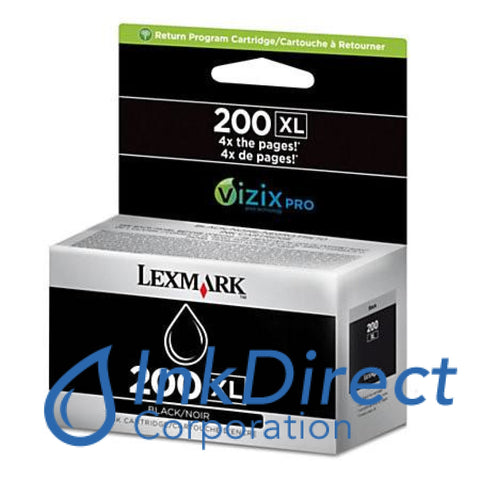 Genuine Lexmark 14L0650 14L0174 Lex 200Xl High Yield Retuned Program Ink Jet Cartridge Black