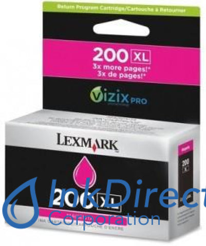 Genuine Lexmark 14L0652 14L0176 Lex 200Xl High Yield Returned Program Ink Jet Cartridge Magenta