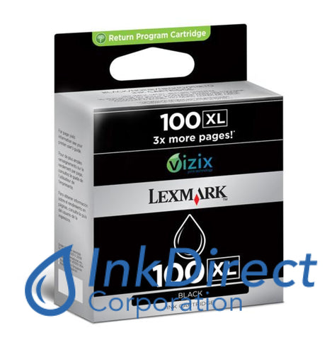 Genuine Lexmark 14N1068 Lex 100Xl Return Program Ink Jet Cartridge Black