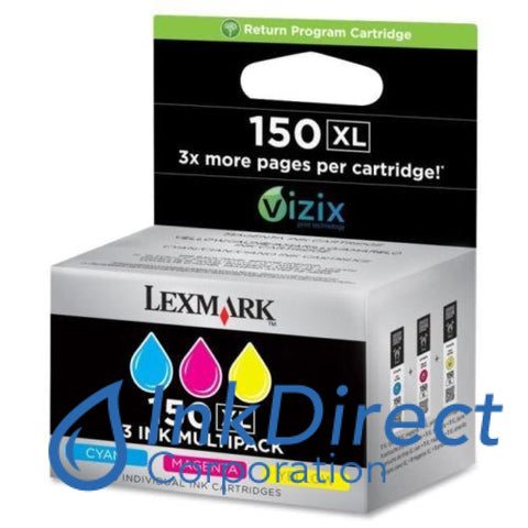 Genuine Lexmark 14N1807 Lex 150Xl Return Program Ink Jet Cartridge Tri-Color
