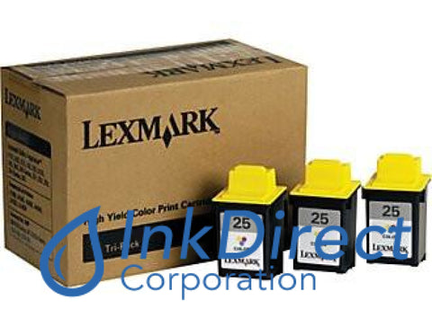 Genuine Lexmark 15M0375 Lex 25 High Yield ( 3 Pack Of 15M0125 ) Ink Jet Cartridge Color