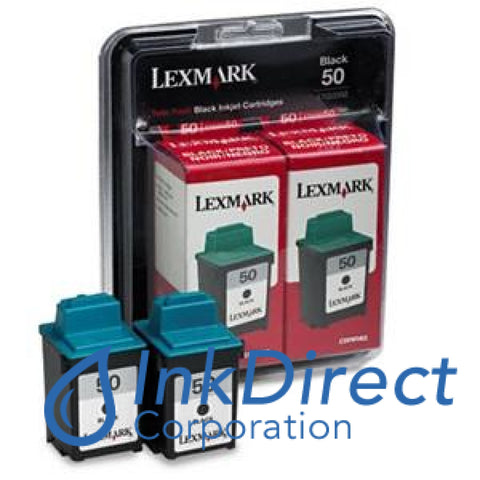 Genuine Lexmark 16G0093 Lex 50 Twin Pack ( 2 Of 17G0050 ) Ink Jet Cartridge Black