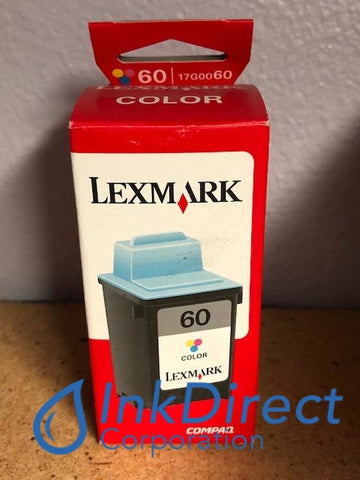 Genuine Lexmark 17G0060 Lex 60 Ink Jet Cartridge Color Z12 Z22 Z32 Ink Jet Cartridge , Lexmark - InkJet Printer Z12, Z22, Z32, Ink direct Corporation