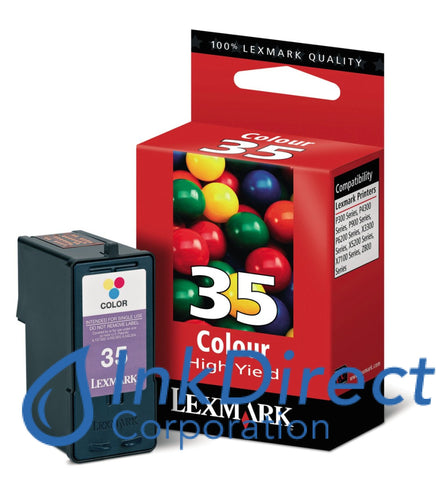 Genuine Lexmark 18C0035 Lex 35 Ink Jet Cartridge Color