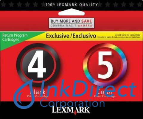 Genuine Lexmark 18C2255 Combo Pack (Return Program Lex 4 & 5) Ink Jet Cartridge 4-Color