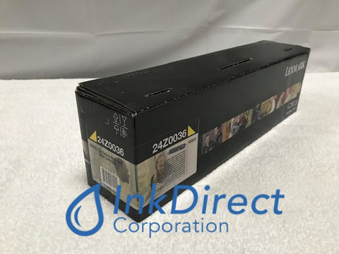 Genuine Lexmark 24Z0036 Toner Cartridge Yellow XS 925DE Toner Cartridge , Lexmark   - Laser Printer  CS 925,   - Multi Function XS  925DE, Ink Direct Corporation