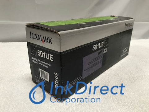 Genuine Lexmark 50F1U0E 501UE Toner Cartridge Black MS510 MS510D MS510DN MS610 MS610DE MS610DN MS610DTE MS610DTN Toner Cartridge , Lexmark - Laser Printer MS510, MS510D, MS510DN, MS610, MS610DE, MS610DN, MS610DTE, MS610DTN,