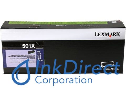 Genuine Lexmark 50F1X00 501X Return Program Toner Cartridge Black