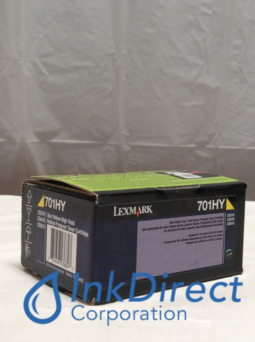 Genuine Lexmark 70C1HY0 701HY - Return Program Toner Cartridge Yellow, Laser Printer CS310DN, CS310N, CS410DN, CS410N, CS510DE, CS510DN, CS510DTE, CS510N, Ink Direct Corporation
