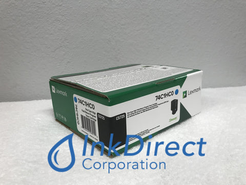 Genuine Lexmark 74C1Hc0 Return Program Toner Cartridge Cyan Toner Cartridge , Laser Printer  CS 725de,  725dte,