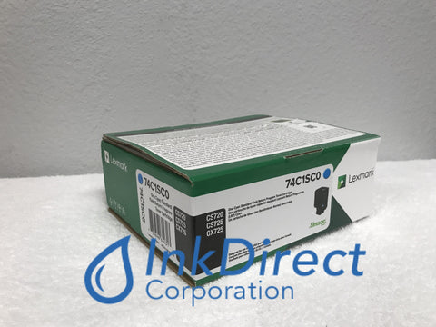 Genuine Lexmark 74C1Sc0 Return Program Toner Cartridge Cyan Toner Cartridge , Laser Printer  CS 720de,  720dte,  725de,  725dte,  CX  725de,  725dhe,  725dthe,
