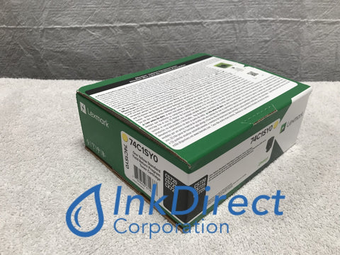 Genuine Lexmark 74C1SY0 Return Program Toner Cartridge Yellow CS 720de 720dte 725de 725dte CX 725de 725dhe 725dthe Toner Cartridge