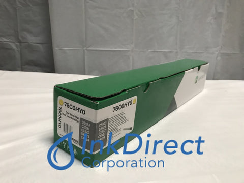 Genuine Lexmark 76C0HY0 Toner Cartridge Yellow CS 923de CX 921de 922de 923dte 923dxe 924dte 924dxe Toner Cartridge , Lexmark   - Laser Printer  CS 923de,  CX  921de,  922de,  923dte,  923dxe,  924dte,  924dxe