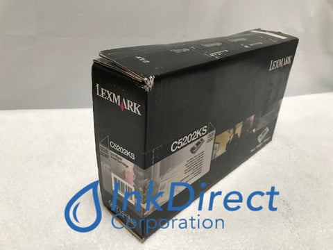 Genuine Lexmark C5202KS Toner Cartridge Black, Laser Printer C520N, C522N, C530DN, Ink Direct Corporation