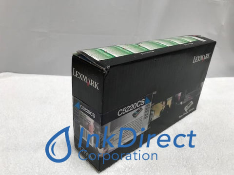 Genuine Lexmark C5220CS Return Program Toner Cartridge Cyan, Laser Printer C522, C522N, C522N, C524, C524DN, C524DTN, C524N, C530DN, C532DN, C532N, C534DN, C534DTN, C534N, Ink Direct Corporation