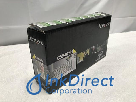 Genuine Lexmark C5240YH Return Program Toner Cartridge Yellow C524 C524DN C524DTN C524N C532DN C532N C534DN C534DTN C534N Toner Cartridge , Lexmark - Laser Printer C524, C524DN, C524DTN, C524N, C532DN, C532N, C534DN, C534DTN, C534N, Ink Direct Corporation