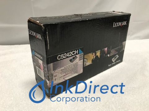 Genuine Lexmark C5242CH Toner Cartridge Cyan C524 C524DN C524DTN C524N C524TN C532DN C532N C534DN C534DTN C534N Toner Cartridge , Lexmark - Laser Printer C524, C524DN, C524DTN, C524N, C524TN, C532DN, C532N, C534DN, C534DTN, C534N, Ink Direct Corporation