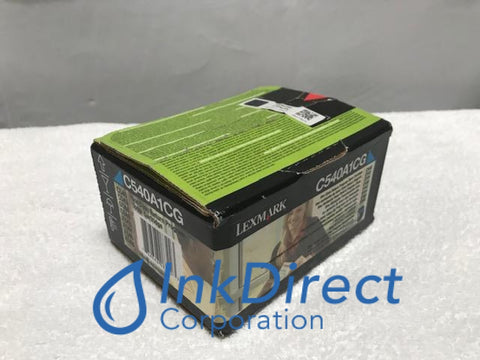 Genuine Lexmark C540A1CG Return Program Toner Cartridge Cyan C540 C540N C543 C544 C544DN C544DTN C544DW C544N C546DTN X543DN X544DN X544DTN