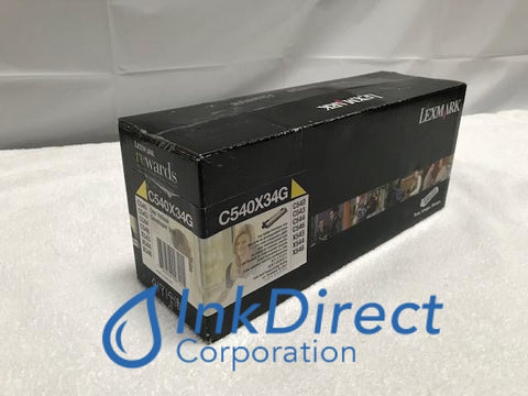 Genuine Lexmark C540X34G Developer Unit Yellow C540 C543 C544 Developer Unit , Lexmark - Laser Printer C540, C543, C543DN, C544, C544DN, C544DW, C546DTN, - Multi Function X543DN, X544DN, X544DTN, X544N, X546DTN, X548DE, X548DTE, Ink Direct Corporation