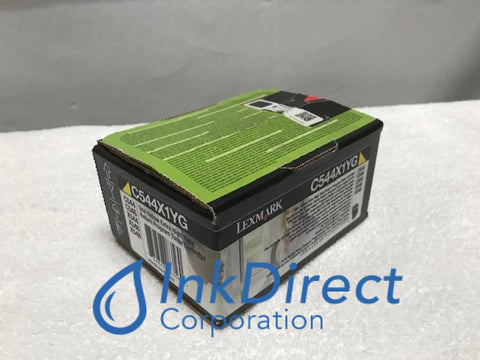 Genuine Lexmark C544X1YG Return Program Toner Cartridge Yellow C544 C544DN C544DTN C544DW C544N X534DN X544 X544DN X544DTN X544DW X544N , Lexmark - Laser Printer C544, C544DN, C544DTN, C544DW, C544N, - Multi Function X534DN, X544, X544DN, X544DTN, X544DW, X544N, X548DE, X548DTE, Ink Direct Corporation