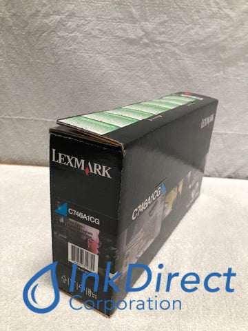 Genuine Lexmark C746A1CG Retun Program Toner Cartridge Cyan Toner Cartridge , Lexmark - Laser Printer C746DN, C746DTN, C746N, C748DE, C748DTE, C748E,