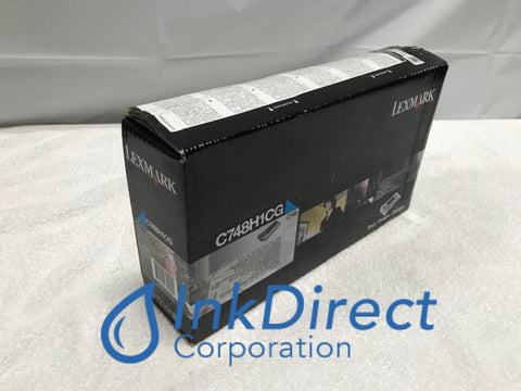 Genuine Lexmark C748H1CG Return Program Toner Cartridge Cyan C748DE C748DTE C748E Toner Cartridge
