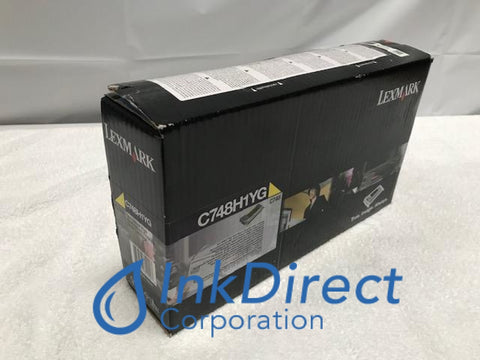 Genuine Lexmark C748H1YG Return Program Toner Cartridge Yellow C748DE C748DTE C748E Toner Cartridge
