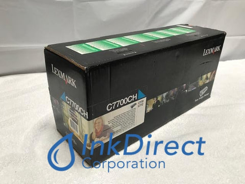 Genuine Lexmark C7700CH Return Program Print Cartridge Cyan C770 C770DN C770DTN C770N C772 C772DN C772DTN C772N X722E X772E Print Cartridge , Lexmark - Laser Printer C770, C770DN, C770DTN, C770N, C772, C772DN, C772DTN, C772N, - Multi Function X722E, X772E, Ink Direct Corporation