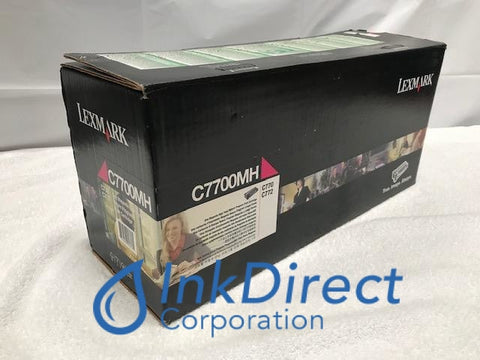 Genuine Lexmark C7700MH Return Program Print Cartridge Magenta C770 C770DN C770DTN C770N C772 C772DN C772DTN C772N X722E X772 Toner Cartridge , Lexmark - Laser Printer C770, C770DN, C770DTN, C770N, C772, C772DN, C772DTN, C772N, - Multi Function X722E, X772E, Ink Direct Corporation