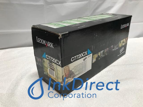 Genuine Lexmark C7720CX Return Program Print Cartridge Cyan C770N CN772DN C772DTN C772NMulti Function X772E Print Cartridge , Lexmark - Laser Printer C770N, C772DN, C772DTN, C772N, - Multi Function X772E , Ink Direct Corporation