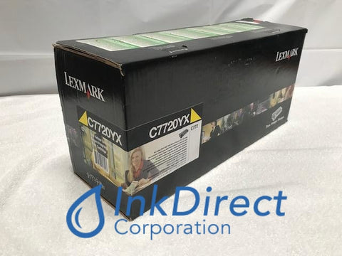 Genuine Lexmark C7720YX Return Program Print Cartridge Yellow C770N CN772DN Print Cartridge , Lexmark - Laser Printer C770N, C772DN, C772DTN, C772N, - Multi Function X772E , Ink Direct Corporation