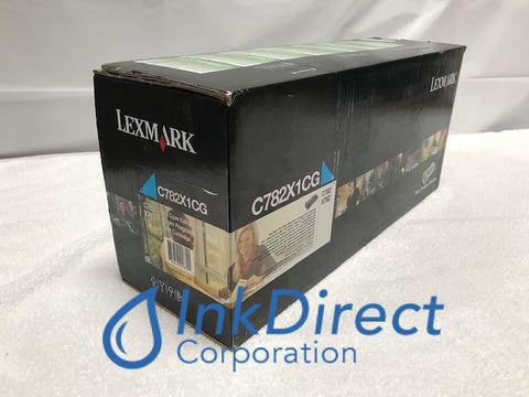 Genuine Lexmark C782X1CG Return Program Print Cartridge Cyan C782 C782DN C782DTN C782N X782E Print Cartridge , Lexmark - Laser Printer C782, C782DN, C782DTN, C782N, - Multi Function X782E, Ink Direct Corporation