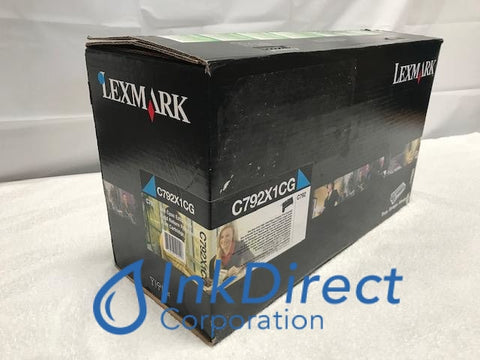 Genuine Lexmark C792X1CG Extra High Yield - Return Program Toner Cartridge Cyan C792DE C792DHE C792DTE C792E Toner Cartridge