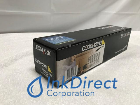 Genuine Lexmark C930H2YG High Yield Toner Cartridge Yellow C935 C935DN C935DTN C935HDN Toner Cartridge , Lexmark - Laser Printer C935, C935DN, C935DTN, C935HDN , Ink Direct Coporation