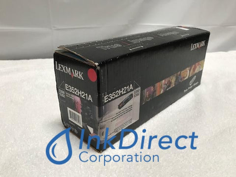 Genuine Lexmark E352H21A Toner Cartridge Black , Laser Printer E350D, E352DN, 