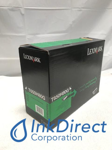 Genuine Lexmark T650H80G Hy Print Cartridge Black , Laser Printer T650, T652, T654, T656, Lexmark - Laser Printer T650, T652, T654, T656, Ink Direct Corporation