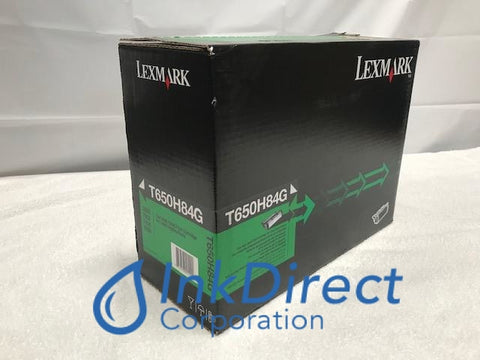 Genuine Lexmark T650H84G ( T650H11A T650H21A ) HY Print Cartridge Black T650 T652 Print Cartridge , Lexmark - Laser Printer T650, T652, T654, T656, Ink Direct Corporation