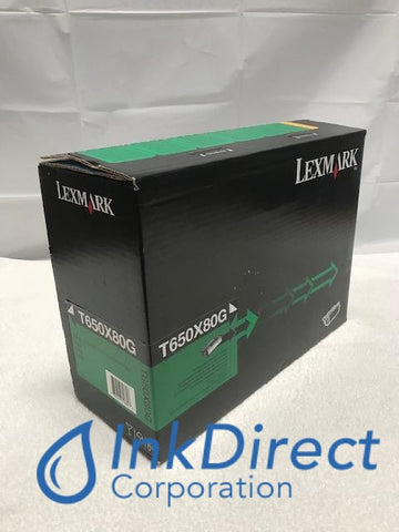 Genuine Lexmark T650X80G ( T650H11A T650H21A ) Print Cartridge Black T650 T652 T654 T656 Print Cartridge , Lexmark - Laser Printer T650, T652, T654, T656, Ink Direct Corporation