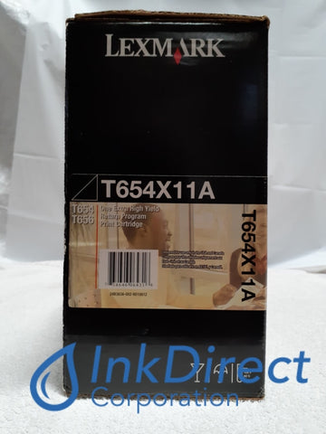 Genuine Lexmark T654X11A Return Program Print Cartridge Black T654 T654DN T654DTN T654N T656DNE Print Cartridge , Lexmark - Laser Printer T654, T654DN, T654DTN, T654N, T656DNE