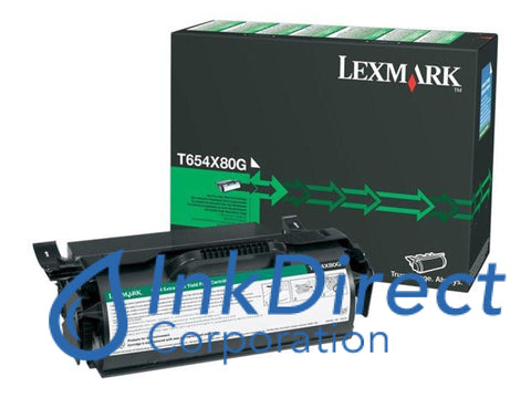 Genuine Lexmark T654X80G Print Cartridge Black