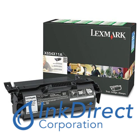 Genuine Lexmark X654X11A X654X11L Return Program Print Cartridge Black