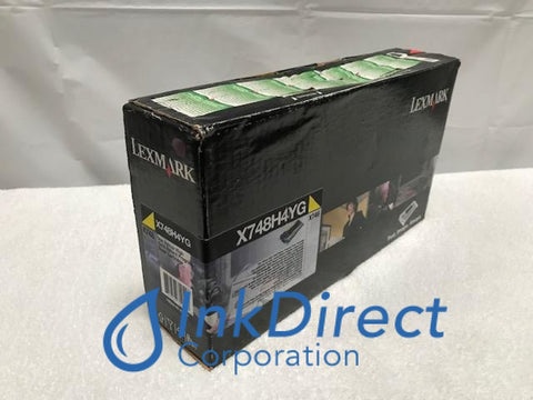 Genuine Lexmark X748H4YG X748 Return Program Toner Cartridge Yellow X748DE X748DTE Toner Cartridge