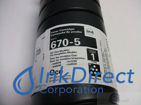 Genuine Oce 6705 670-5 Toner Cartridge Black