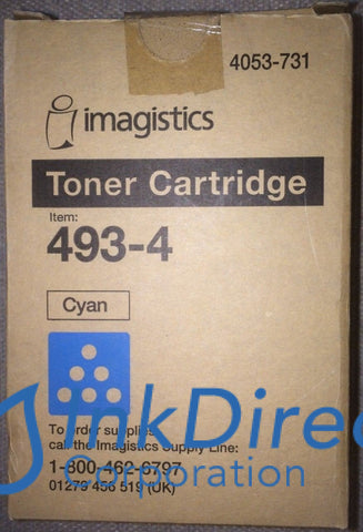 Genuine Oce-Pitney Bowes-Imagistic 4934 493-4 Toner Cartridge Cyan