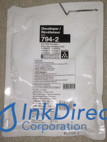 Genuine Oce-Pitney Bowes-Imagistic 7942 794-2 Developer / Starter Black